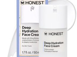 Honest Beauty Deep Hydration Face Cream for Dry Skin | Hydrates + Supports Natural Moisture Barrier | Hypoallergenic + Gentle for Sensitive Skin | 1.7 fl oz